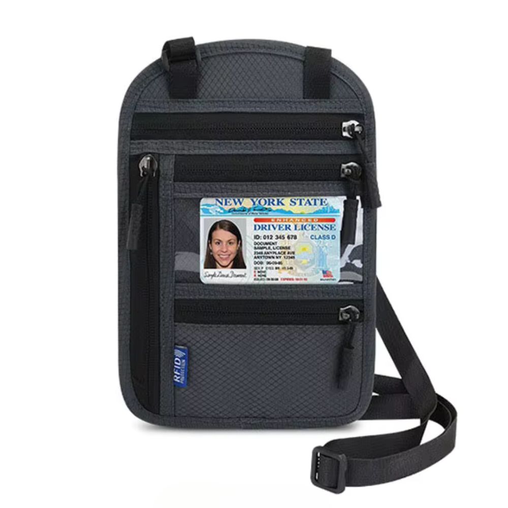 Pochette tour de cou pour papier d'identité Ma Trousse Parfaite