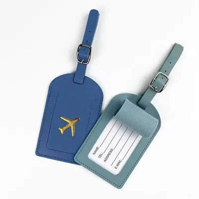 Étiquette Valise Cœur Rouge - 2 Étiquettes Bagages PU Étanches Avec Carte Et Sangle Réglable