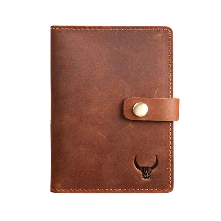 Étui à Passeport en Cuir pour Homme marron