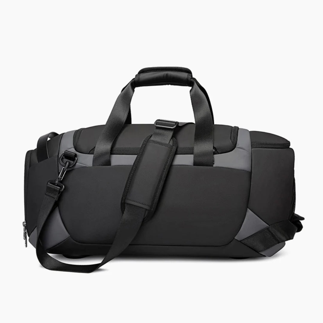 Sac De Voyage Toile 70L Homme - Weekend, Sport, Longs Séjours - Extensible, Multiple Poches, Bandoulière - 5