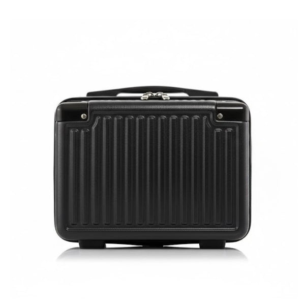 Grand Vanity Case Rigide - Format Voyage Rectangulaire vue de face, coloris noir