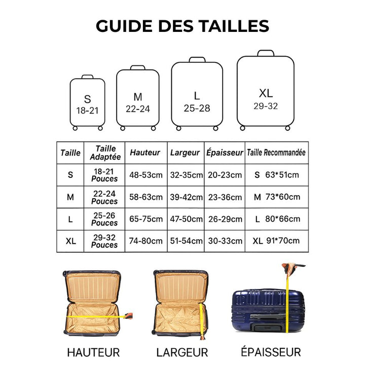 Housse de Protection Valise Rouge