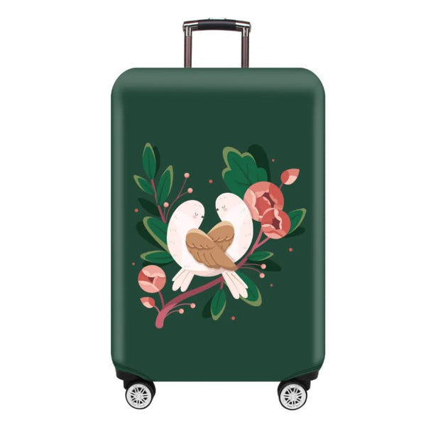 Housse de Valise Oiseaux Romantiques