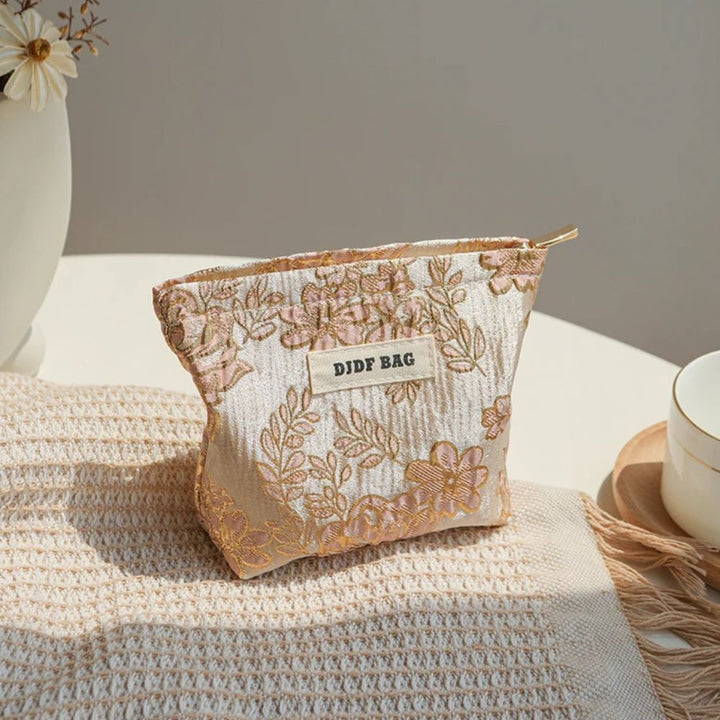 Mini trousse de maquillage - flora peach