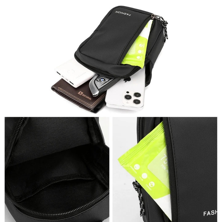 Petit Sac Bandoulière pour Téléphone Portable Homme, multiples poches