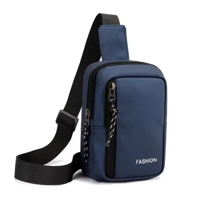 Petit Sac Bandoulière pour Téléphone Portable Homme, bleu marine