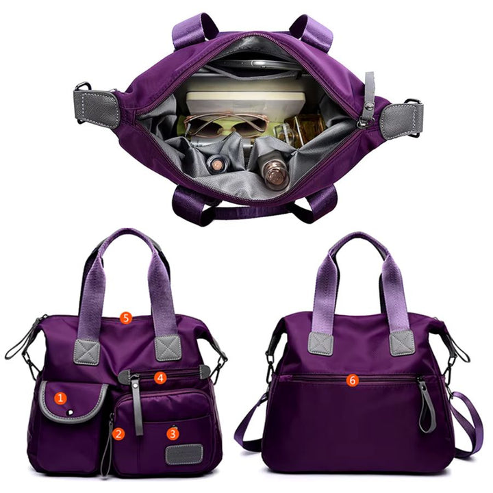 Petit sac bandoulière de voyage femme multipoches