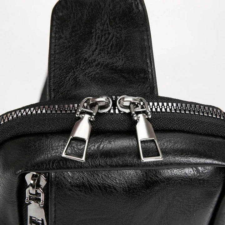 Fermetures éclair double curseur métal de la Petite Sacoche Poitrine Homme