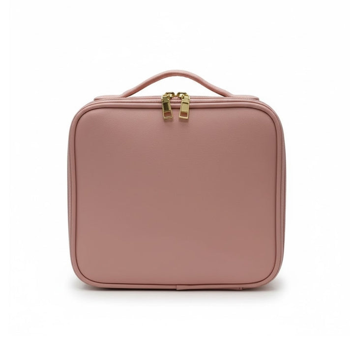 Petite Trousse de Maquillage Façon Vanity coloris rose poudré