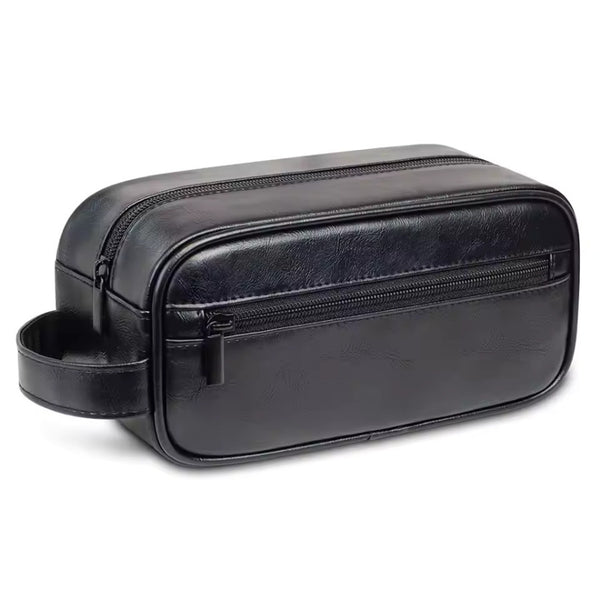 Petite Trousse de toilette en Simili, noir