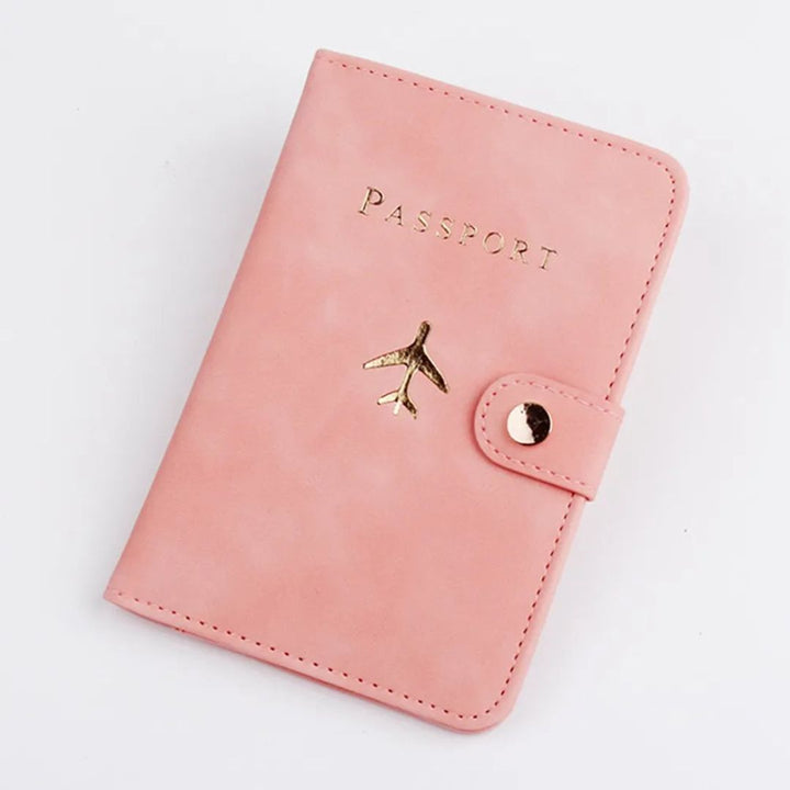 Porte-Passeport en Cuir Femme Rose