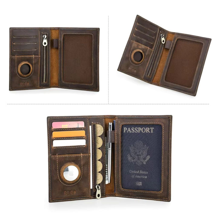 Porte Passeport en Cuir pour Homme - Contacts