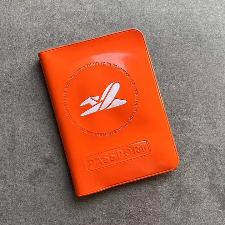 Porte Passeport Femme Girly orange