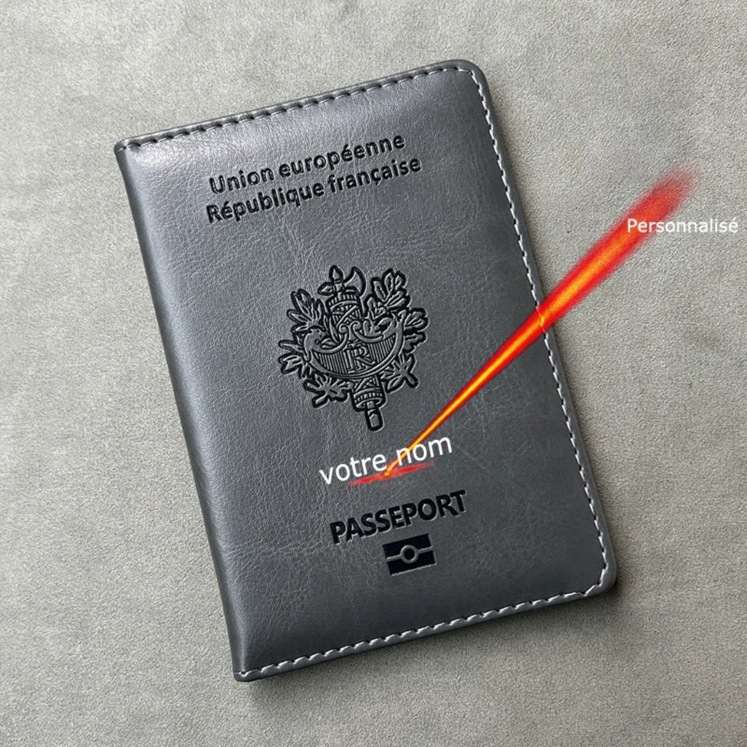 protège-passeport-français-personnalisé