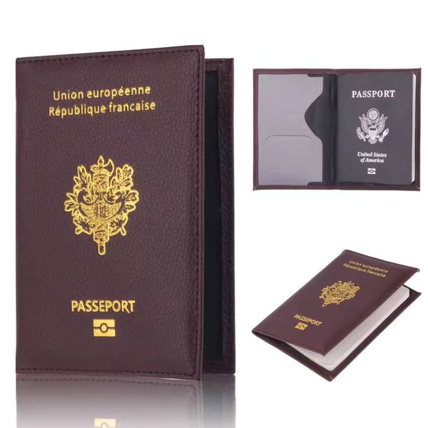 Accessoire Voyage Pratique Housse Passeport ILIYAH - Porte-documents Voyage, Motif Carte, Argenté Porte Documents Voyage