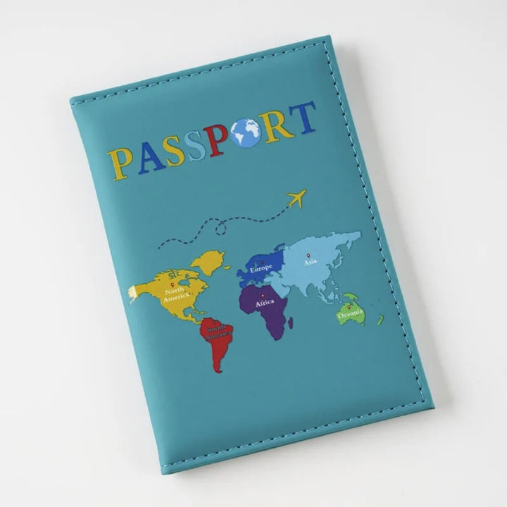 Protège-passeport Voyage, turquoise foncé