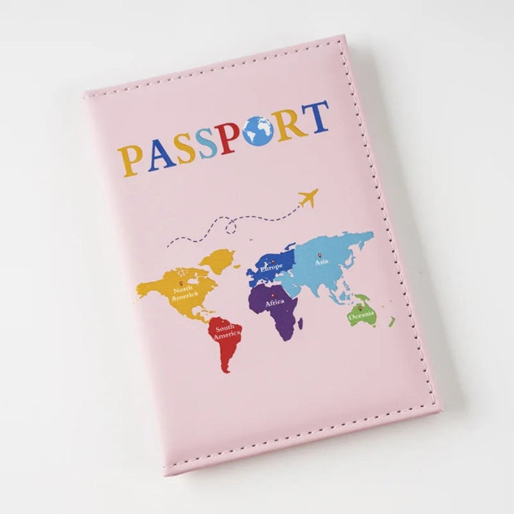 Protège-passeport Voyage, rose pâle