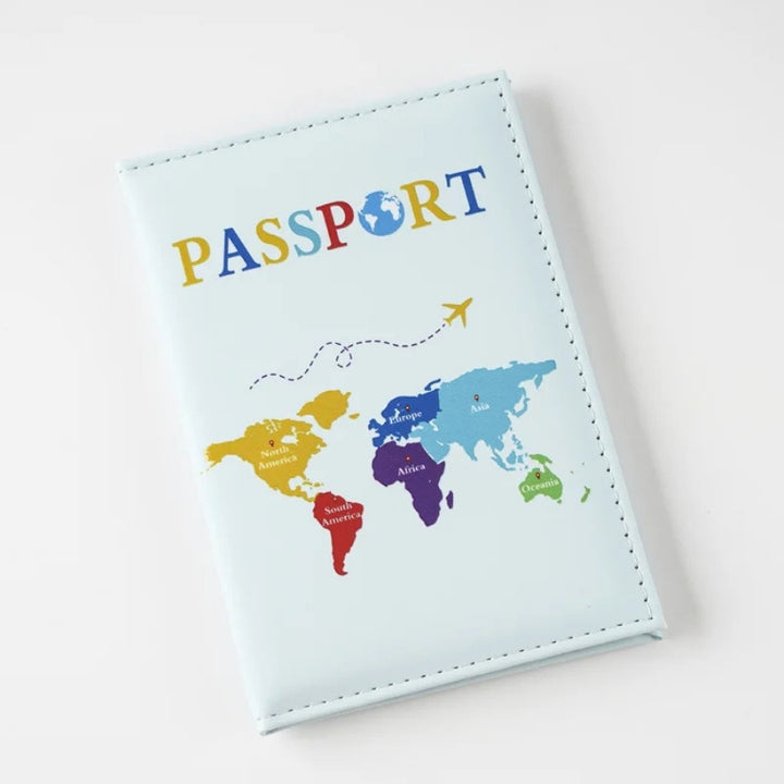Protège-passeport Voyage, bleu ciel