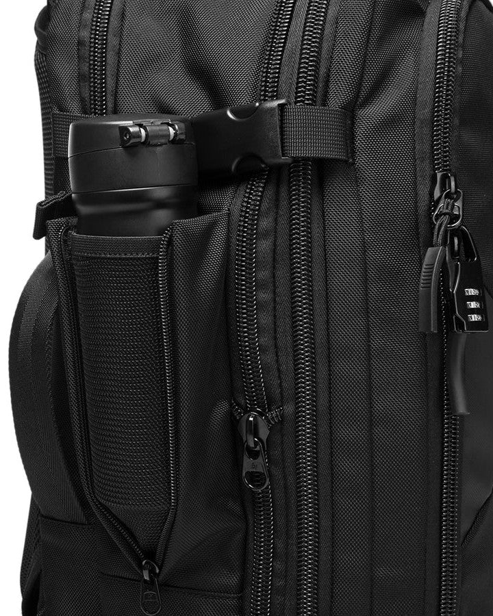 Sac à Dos 55 x 35 x 25 cm - Format Bagage Cabine - avec poche latérale pour gourde, bouteille ou parapluie