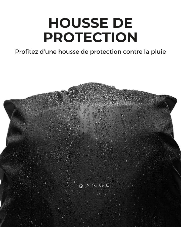 Sac à Dos 55 x 35 x 25 cm - Format Bagage Cabine - avec housse de protection anti-pluie