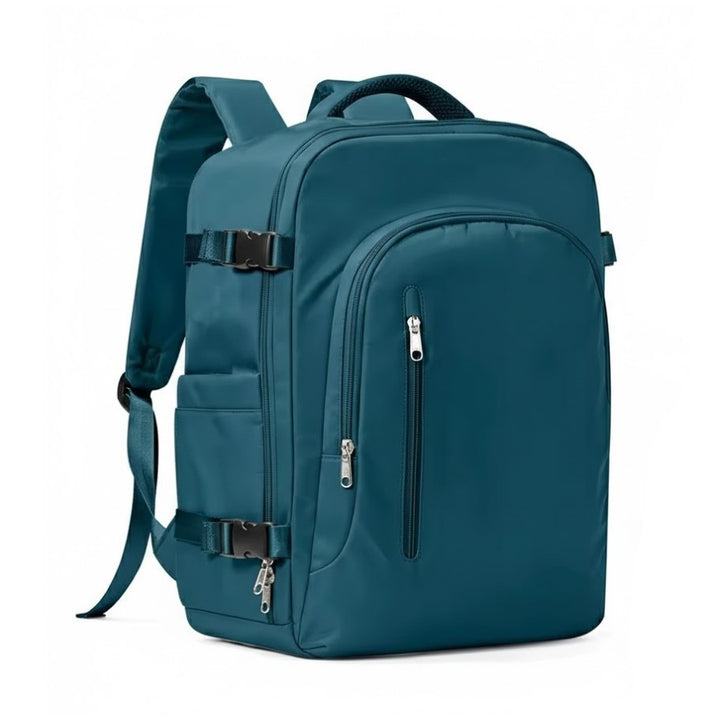 Sac à Dos Cabine 40x20x25 vert canard, compact, résistant et au design moderne.