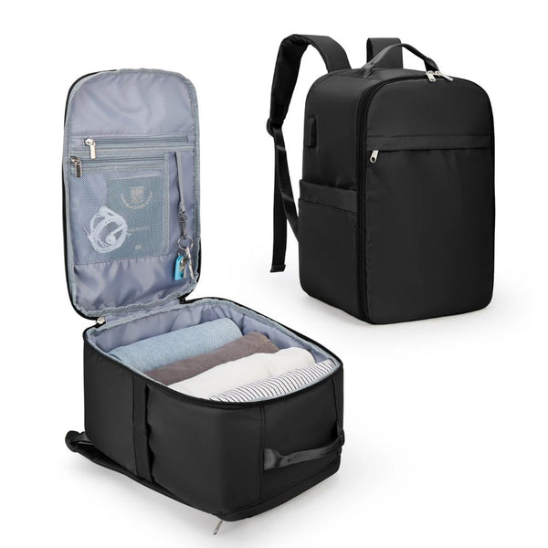 YOODI Sac à Dos 45x36x20cm Voyage Cabine Avion, 30L Nylon Pliable Étanche Sac à Dos Femme Homme Voyage Randonnée Cyclisme