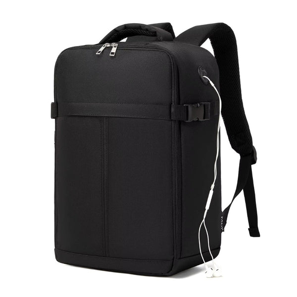 sac à dos cabine ultra léger noir vue avant