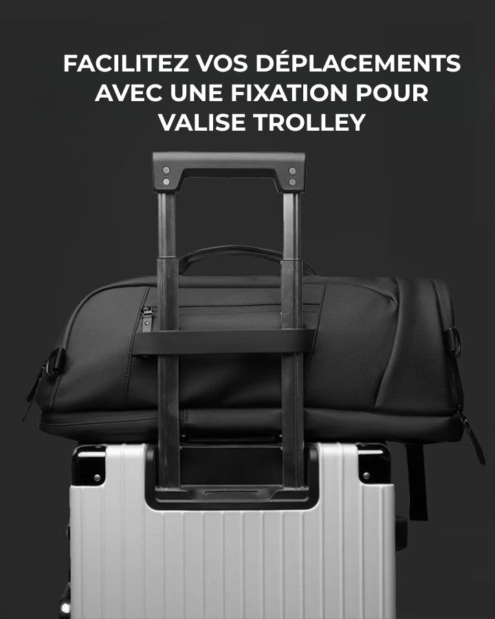 Sac à Dos de Voyage Bandoulière, bande de fixation pour valise trolley