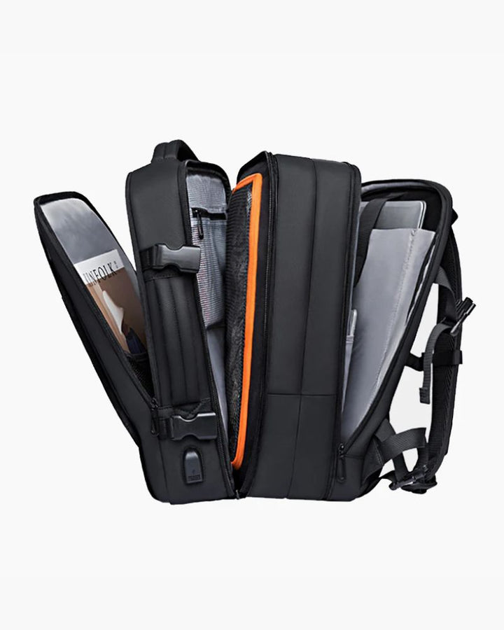 Sac à Dos Modulable - Format Voyage Bagage Cabine avec plusieurs compartiments et poches