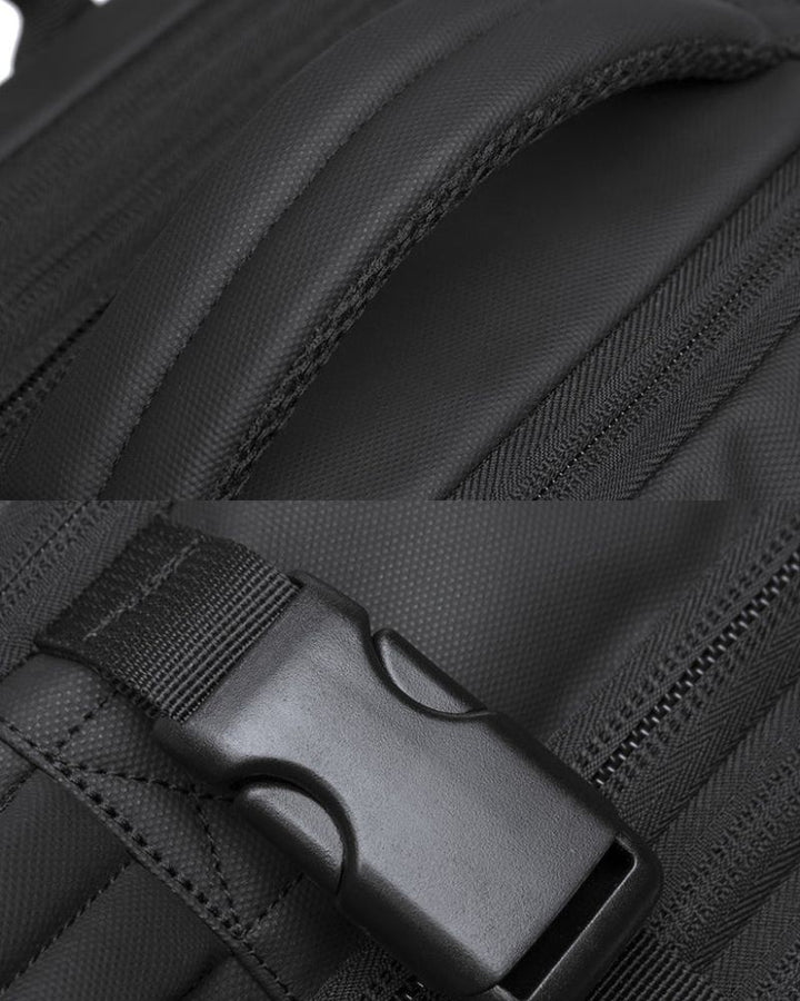 Sac à Dos Modulable - Format Voyage Bagage Cabine détails, sangle et poignée