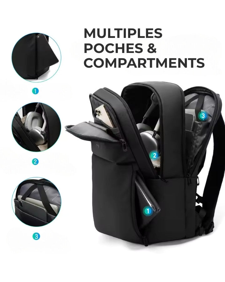 organisation intérieure multi compartiments pour accessoires et appareils