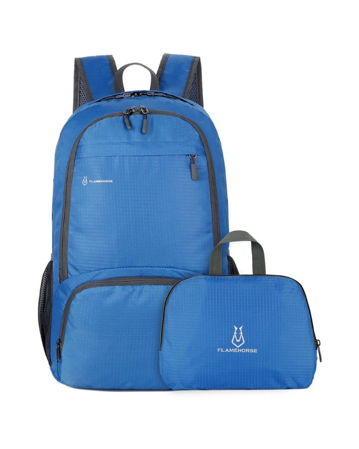 Sac à Dos en Nylon Léger Pliable, bleu