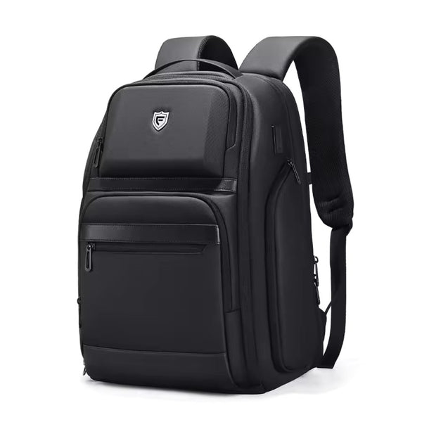 Sac à Dos Grand Pour Ordinateur Portable - Résistant à L'eau - Tissu Oxford Noir - Neuf Avec étiquettes