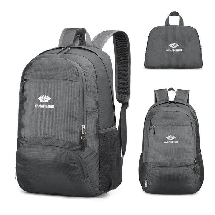Sac à Dos Pliable, gris foncé