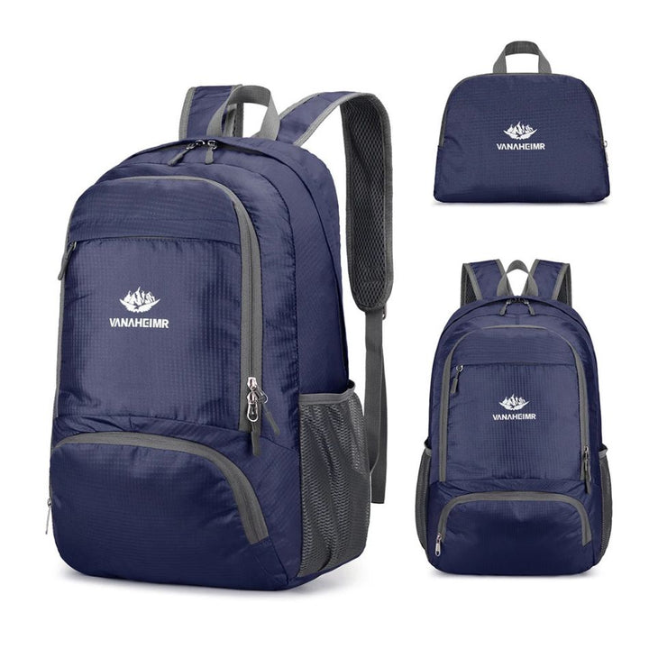 Sac à Dos Pliable, bleu marine