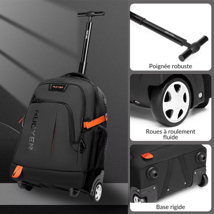 Sac à dos trolley taille cabine d'avion