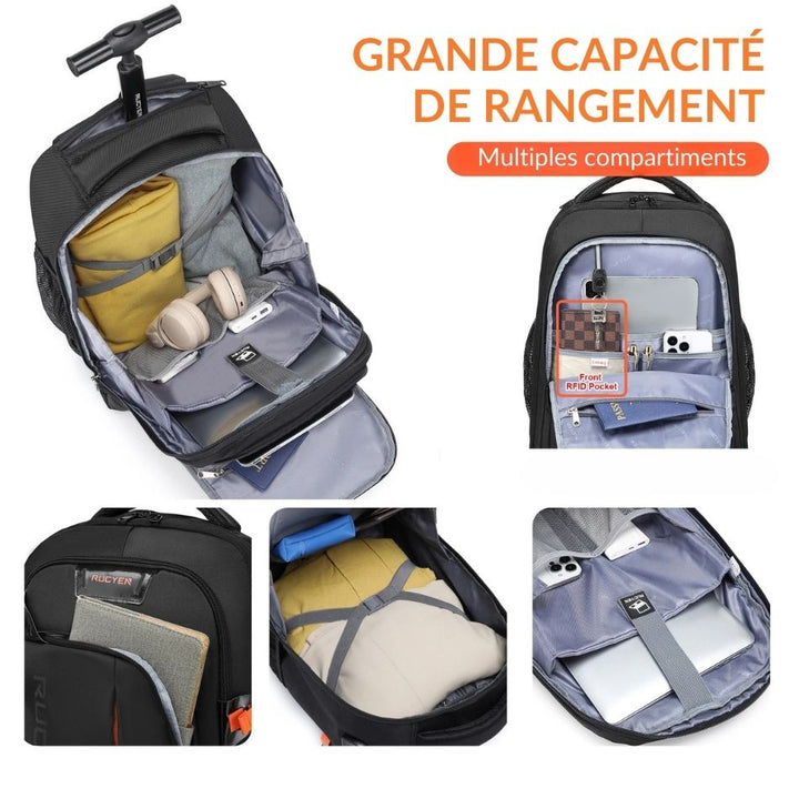 Sac à dos trolley cabine grande capacité