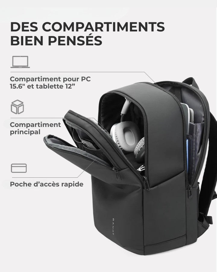 Sac à Dos de Voyage pour PC jusqu'à 15.6" et tablette 12"