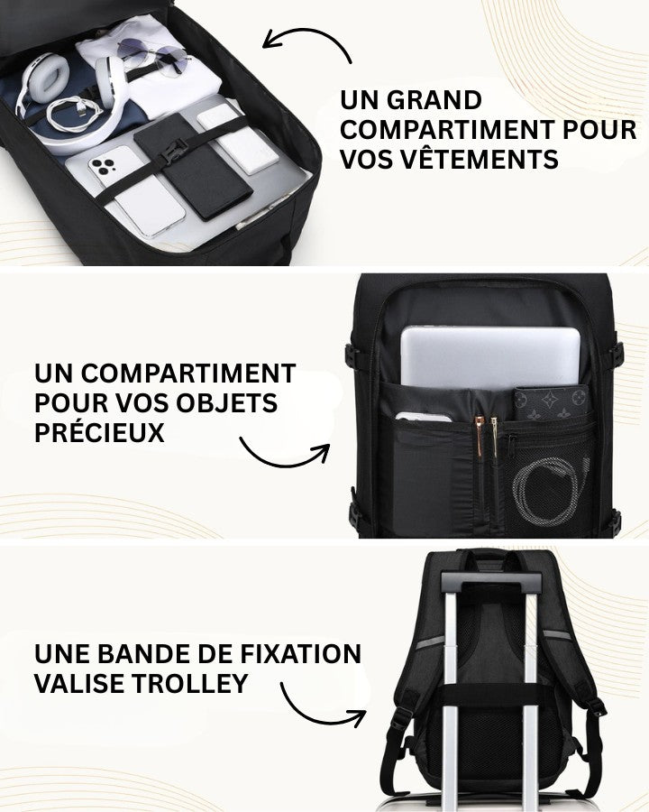 Sac Cabine 40 x 20 x 25 cm - Homologué Ryanair