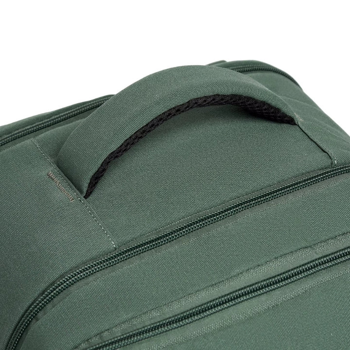 sac cabine sac à dos 40 x 20 x 25 coloris vert kaki, poignée rembourrée avec coutures renforcés