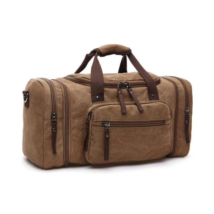 Sac de Voyage en Toile Marron