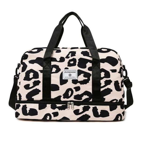 Sac de Voyage Léopard Beige