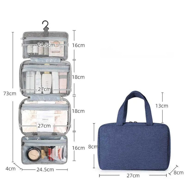 Trousse de toilette avec Crochet Bleu