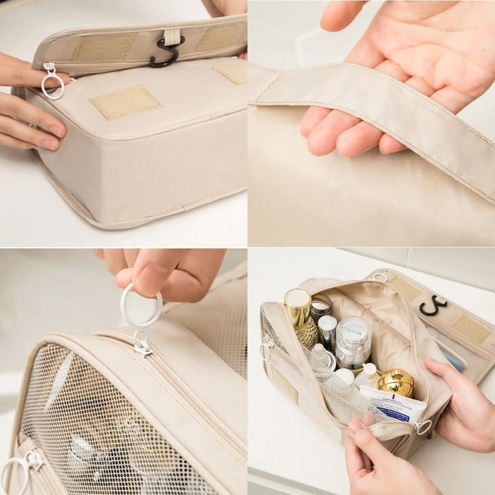 Trousse de toilette de voyage à suspendre