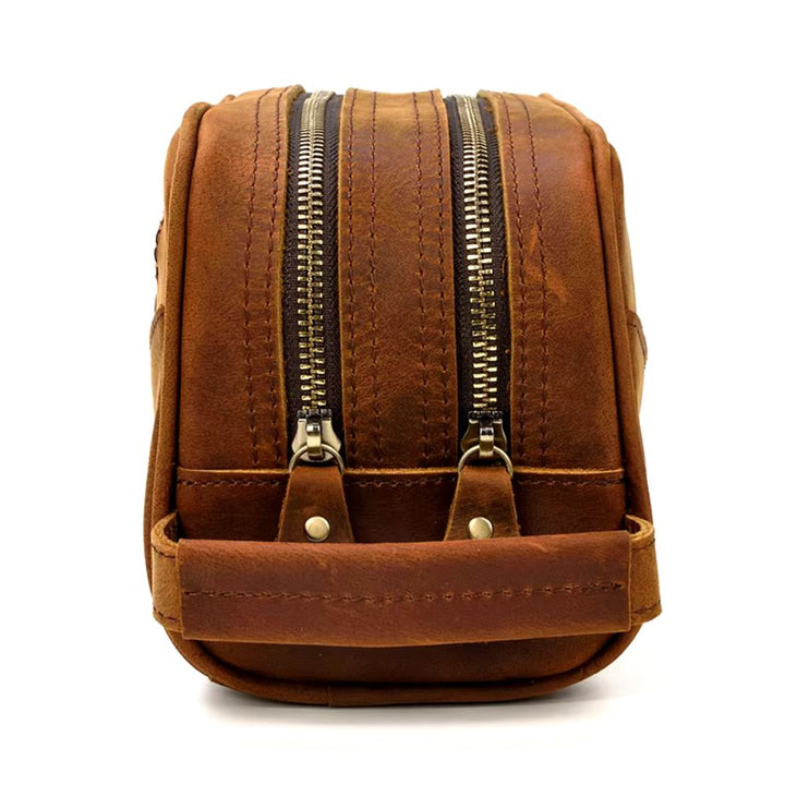 Trousse de toilette en Cuir Marron marron