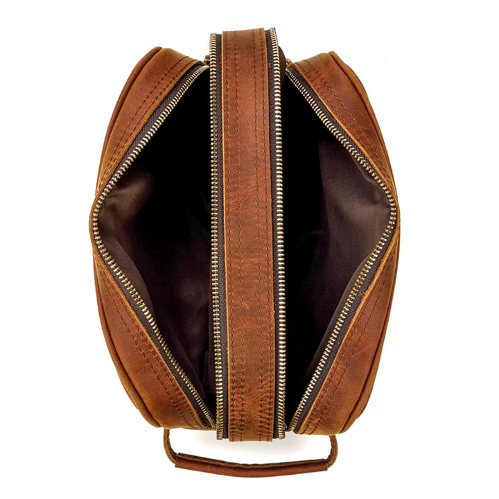 Trousse de toilette en Cuir Marron marron