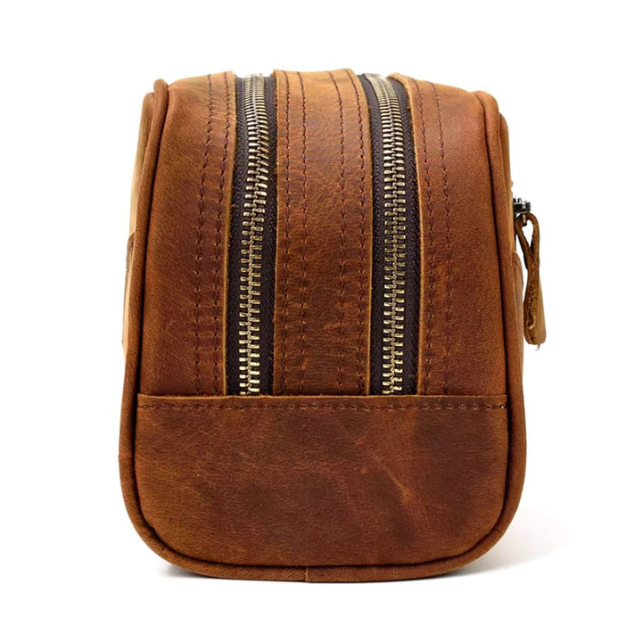 Trousse de toilette en Cuir Marron marron