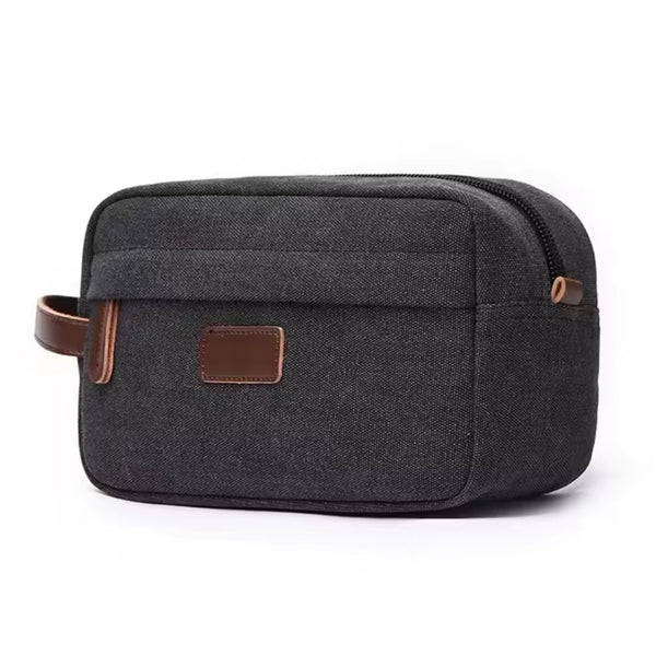 Trousse de Toilette en Toile, noir