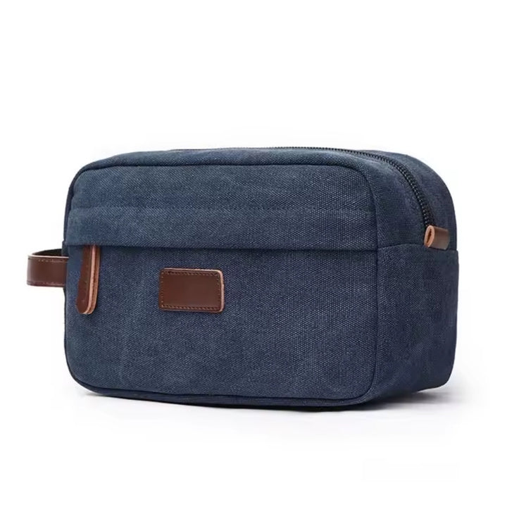 Trousse de Toilette en Toile, bleu marine