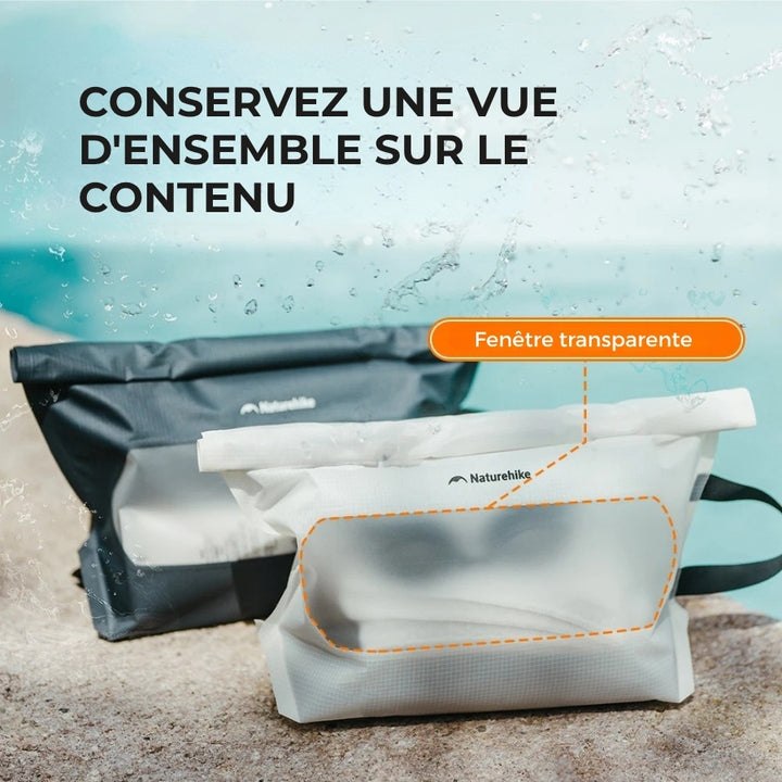 Trousse de toilette Étanche, avec fenêtre transparente